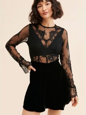 Free People's Marlie Lace Mini Dress